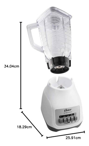 Licuadora Oster 2 Velocidades 1.25 Lt 400 W Blstkap-wpb-013
