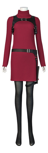 Traje De Resident Evil 4 De Ada Wong Cos De Spot, Mono Rojo,