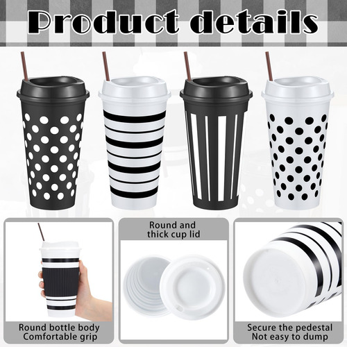 Pickmesh 12 Conjuntos Tazas De Café Reutilizables Con Tapas
