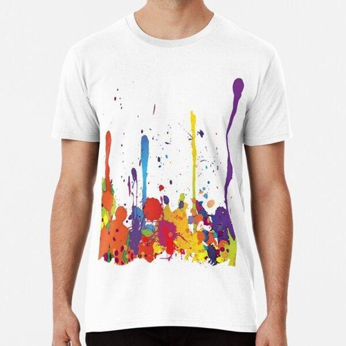 Remera Loco, Multicolor, Corriente, Salpica, Horizontal Algo