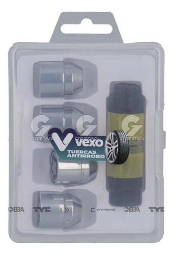 Imagen 3 de 8 de Tuerca Antirrobo Para Ford Focus Fiesta Ecosport 2000/