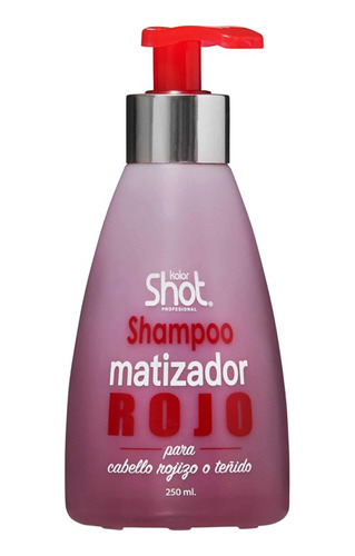 Shampoo Matizador Cabello Rojo Kolor Shot 250ml Red Teñido