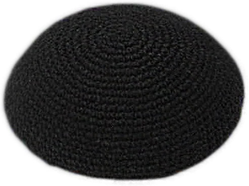 Kippah Judía Erez Oved, Negra, Hombre O Niño, Varios Tamaños