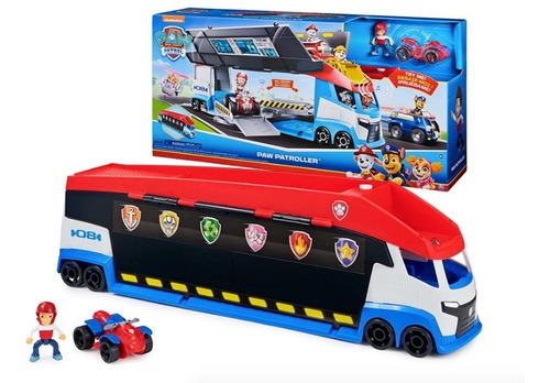 Bus Camión Paw Patrol Patrulla Canina Mas Cuatrimoto