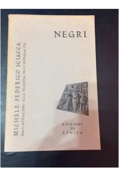 Livro Negri - Michele Federico Sciacca [1963]