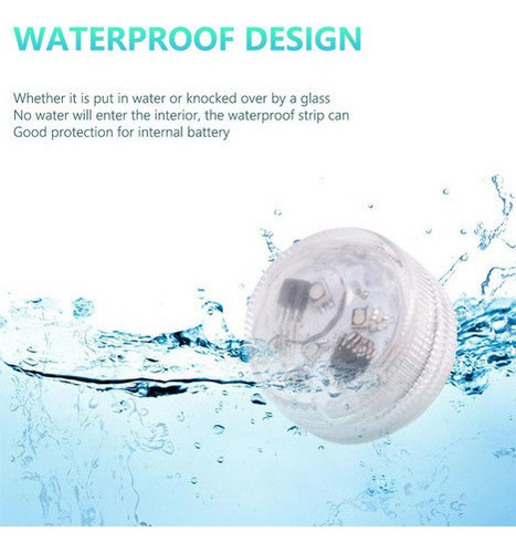 Nuevo 10 Piezas De Luces De Piscina Led A Prueba De Agua