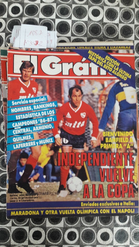 El Grafico 3532 16/6/1987 Bochini Independiente A La Copa 