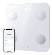 Comprar Wyze Scale S, Báscula Digital Para Peso Corporal, Grasa Corporal, Imc, Músculos Y Ritmo Cardíaco, Analizador De Composición Corporal Con App, 18 Meses De Duración De Batería, Bluetooth, 400 Lb, Blanco