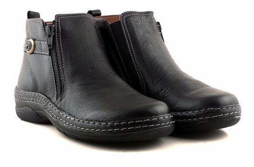 Botineta Mujer Bota Cuero Briganti Zapato Confort Mcbo24586