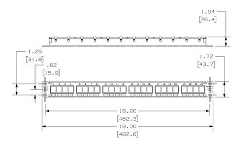 Panel De Parcheo Modular Netkey 1u 24 Puertos Panduit