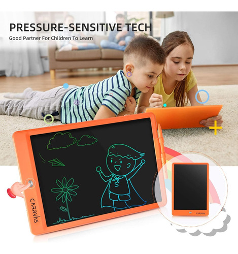 Carrvas Tableta De Escritura Lcd, Paquete De 4, Tablero De D