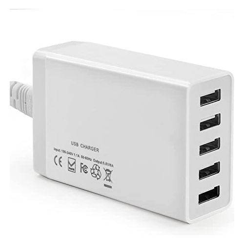 Concentrador De Carga Usb De 5 Puertos 40w, Estación D...