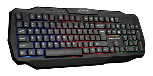 Imagen 1 de 5 de Teclado Gamer Retroiluminado Luz Led Colores Español
