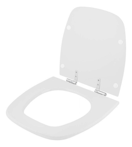 Tampa De Vaso Mdf Soft Close Fit Branco Para Louça Celite