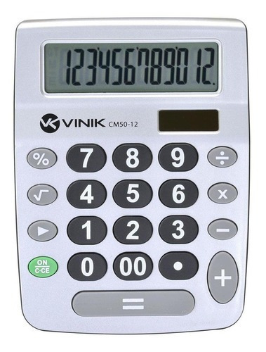 Calculadora De Mesa 21 Teclas Cm50 Prata Vinik