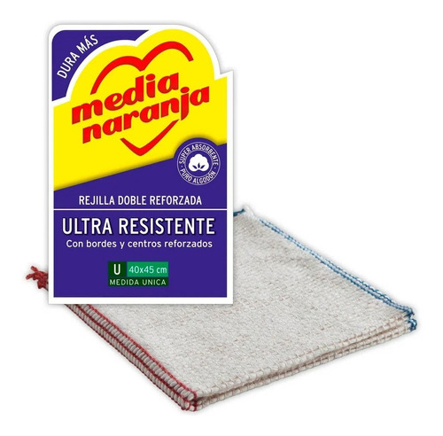 Rejilla Doble Reforzada Ultra Resistente Absorbente 40x45cm