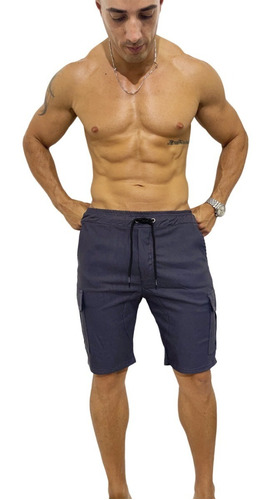 Bermuda Short Cargo Hombre Bengalina Elastizada Alpina Cuota