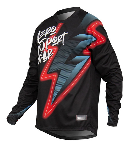 Camisa Motocross Cross Asw Image Divide 23 Preto