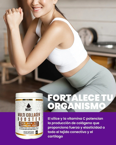 Imagen 9 de 9 de Multicollagen Booster 350g Mo4t - 6 Productos En 1