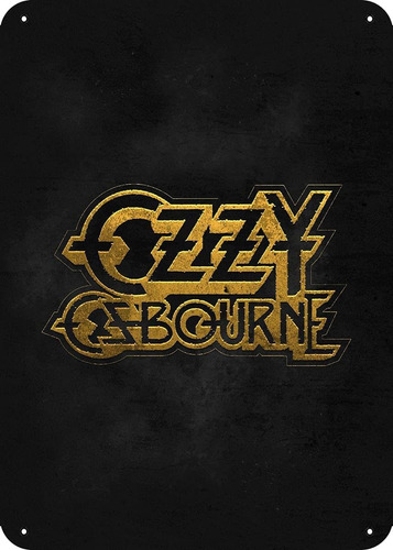 Metal Music Logo John Michael Ozzy Osbourne Metal Tin S...