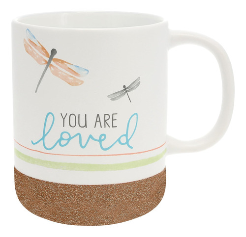 Pavilion Gift Company ' You Are Loved ' Taza De Gres De 16 O