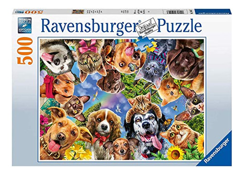 Ravensburger 15042 Divertido Animal Selfie 500 Piezas 7g24v