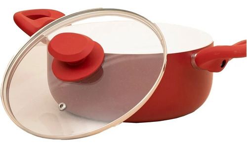 Imagen 4 de 10 de Cacerola Ceramica Antiadherente 24cm Roswell Cookware Silmar