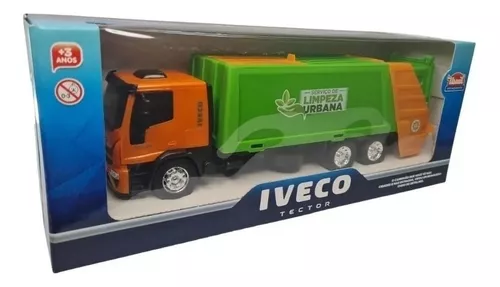 Brinquedo Caminhão Iveco Tector Coletor Verde