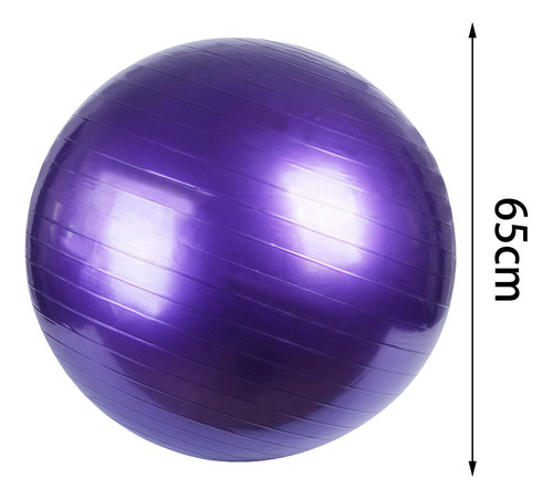 Pelota De Pelota De Ejercicio Pelota De 65cm Púrpura