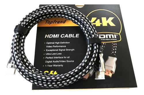 Toptrend Cables Hdmi De 6 Pies 24gpbs De Alta Velocidad A Hd