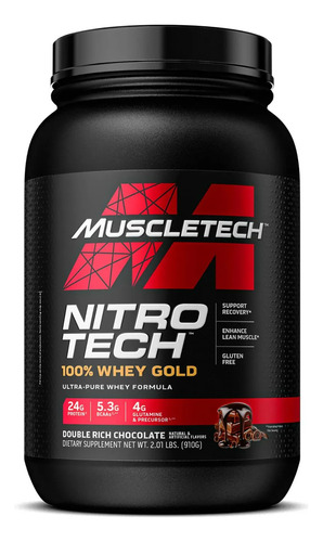 Combo Proteína Muscleteach Whey Gold + Colageno Adelgafit Double Rich Chocolate - Limon