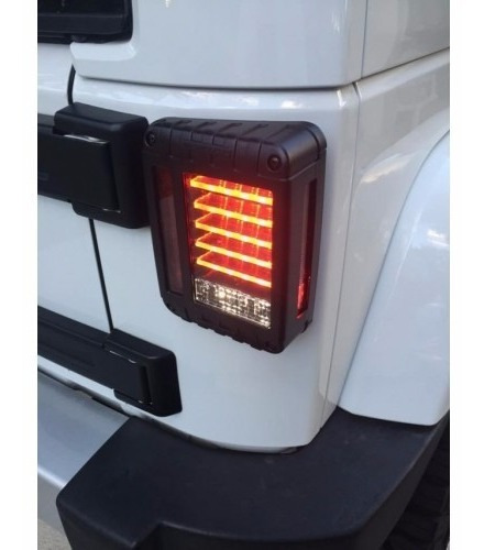 Calaveras Led Jeep Wrangler Jk Rubicon Sahara Negras