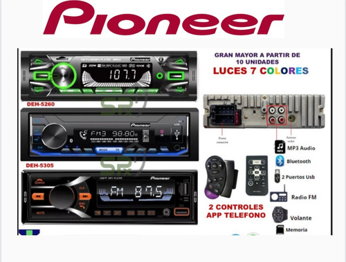 Reproductores Pioneer 100% Calidad Con Control Remoto