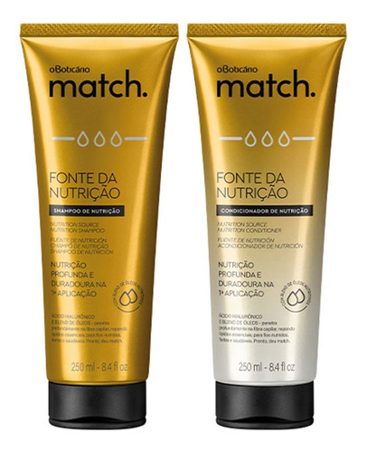 Combo Match Fonte Da Nutrição: Shampoo + Condicionador