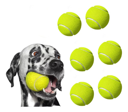 Pelotas De Tenis Para Perros: 6 Unidades, Juguetes Divertido