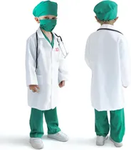 Comprar Disfraz De Doctor Phobby Para Niños, Traje De Enfermera Con 