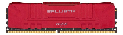Memoria RAM Ballistix gamer color red  32GB 2 Crucial BL2K16G36C16U4RL