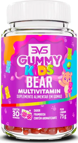 comprar Gummy Multivitaminico de A a Zinco Kids - Sabor Framboesa - 100% Natural Produzido Com Pectina E Tapioca