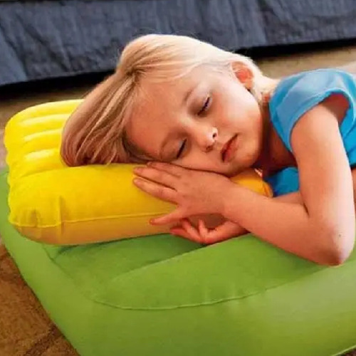 Almohada inflable, colchón, cama, tienda de campaña