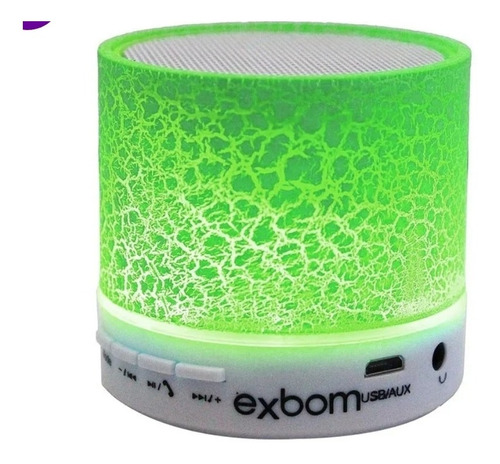 Mini Caixinha Som Bluetooth Luzes Led Rádio Fm Escolhe Cor