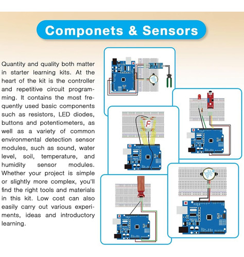 Kit Avanzado Compatible Con Arduino Uno R3 - Completo