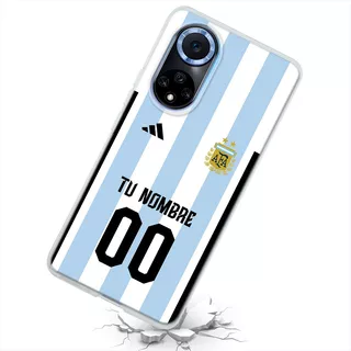 Funda Para Huawei Jersey Argentina Local Personalizada Messi