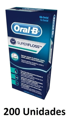 Oral B Super Floss Tm Hilo Dental Expandible X 200 Unidades