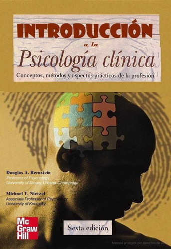 Introducción A La Psicología Clínica Bernstein - Nietzel