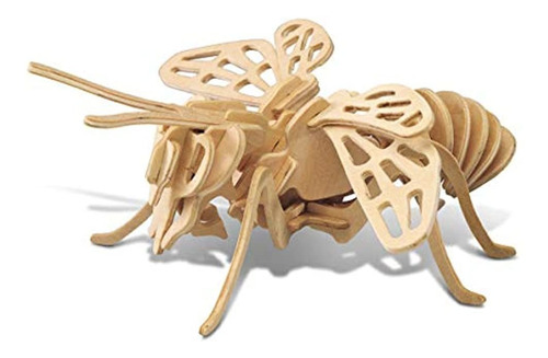 Puzzled  3d Madera Natural Puzzle  honeybee (32 piezas)
