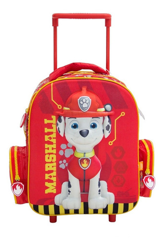 Mochila Escolar Jardín Carro Carrito Paw Patrol Niño Niña 