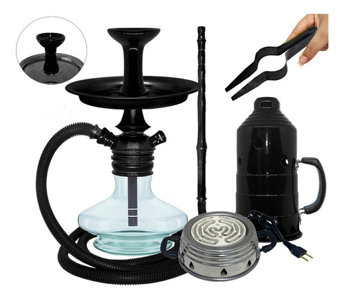 Imagem 5 de 6 de Narguile Black Hookah Mini Monster Completo Barato Fogareiro