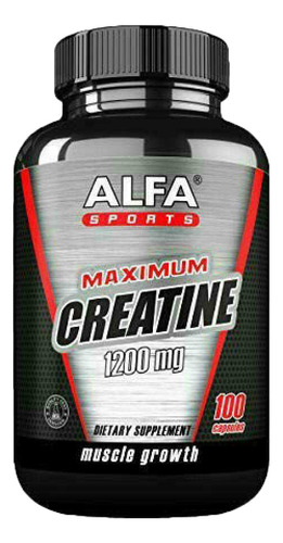 Creatina Maximum Creatine 1200mg Alfa Sports - 100 Cápsulas