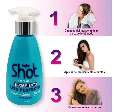 Tratamiento Protector De Calor + Keratina Liso Perfecto 250m