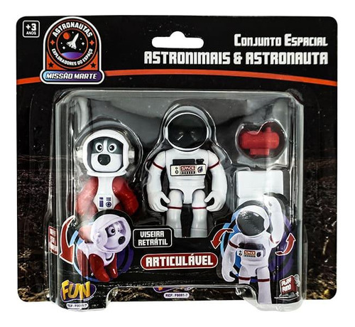 Astronautas Missão Marte Astronauta E Cachorro - Fun